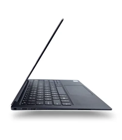Dell XPS 9370 silver aluminum side view