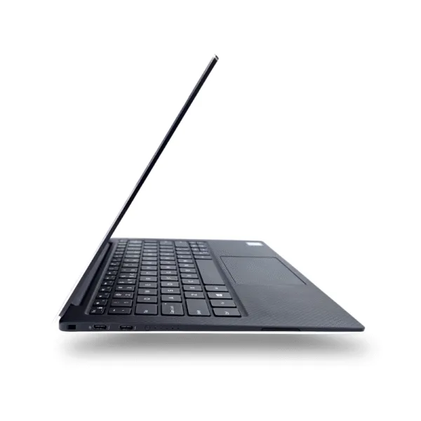 Dell XPS 9370 silver aluminum side view